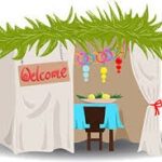Erev Sukkot in the Roland's Sukkah