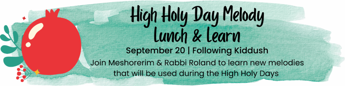 High Holy Day Melody Lunch & Learn