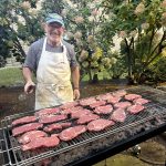 Men's Club Presents:  Steak, Salmon & Spirits  in the Sukkah